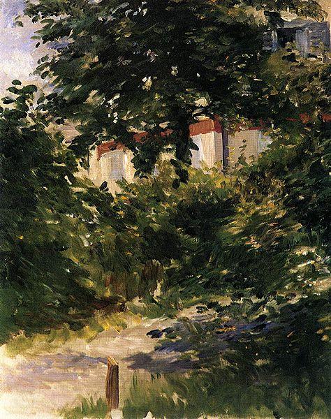 Edouard Manet Gartenweg in Rueil Spain oil painting art